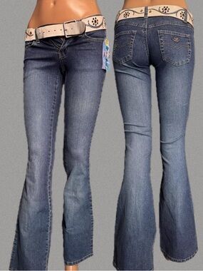 Angels Y2K deadstock LOW RISE Bootcut Jeans W/ Belt